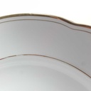[2119167] 6er Set Suppenteller Goldrand 24,1 cm Bavaria Weiß gebraucht - gut Bild 5