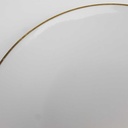 [458164395] Speiseteller Essteller Goldrand 24 cm Seltmann Weiden Weiß gebraucht - gut Bild 4