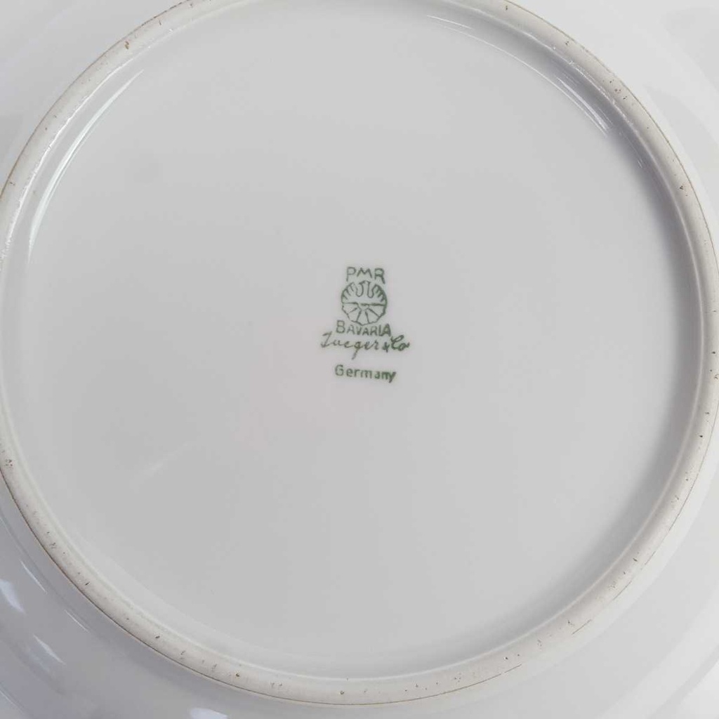 [458164396] Suppenteller Goldrand 24,5 cm PMR Jaeger & Co Bavaria elfenbein gebraucht - akzeptabel Bild 5