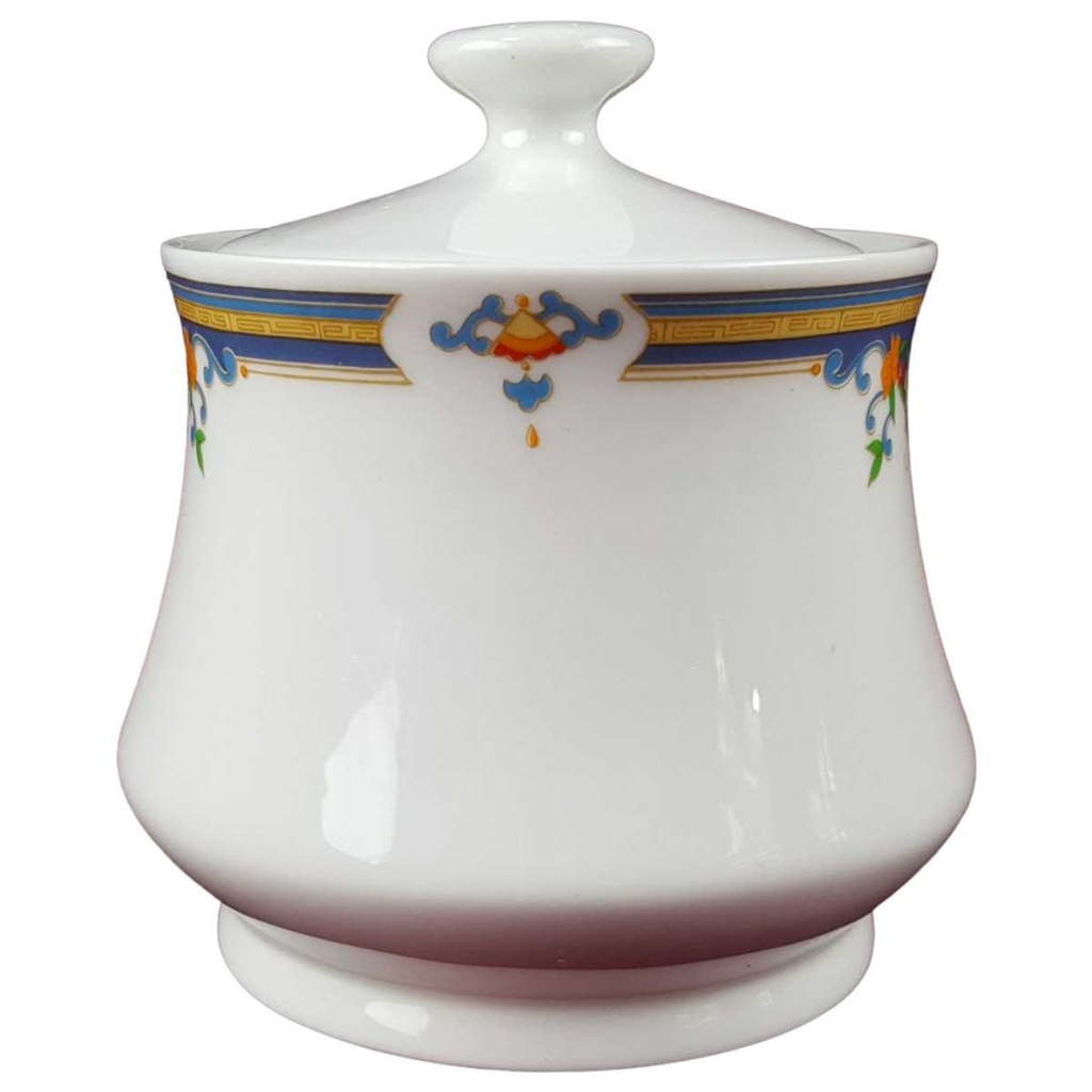 [45816440] Zuckerdose China Pearl Bunte Blumen gebraucht - gut Bild 2