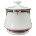 [45816440] Zuckerdose China Pearl Bunte Blumen gebraucht - gut Bild 2