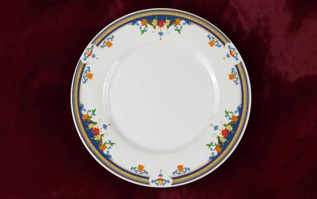 [45816442] Servierplatte Speiseplatte Fleischplatte Steakplatte China Pearl Bunte Blumen gebraucht - gut Bild 3