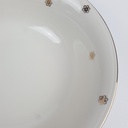 [458164443] Porzellan Blumen Golddekor Goldrand elfenbein Schüssel D 23,8 H 6,5 cm Bild 3