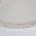 [458164445] Porzellan Blumen Golddekor Goldrand elfenbein Servierplatte Fleischplatte 36,2 cmx22,7 cm Bild 3