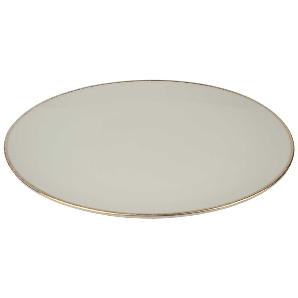[458164457] Kuchenteller Dessertteller Goldrand 19,7 cm Winterling Marktleuthen Elfenbein Bavaria gebraucht - gut Bild 2
