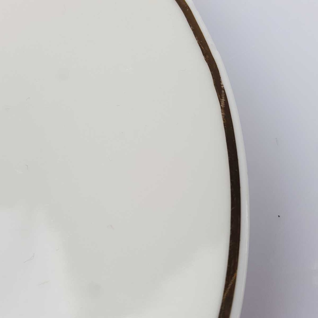 [458164458] Kuchenteller Dessertteller Goldrand 20 cm PMR Jaeger & Co Bavaria elfenbein gebraucht - gut Bild 4