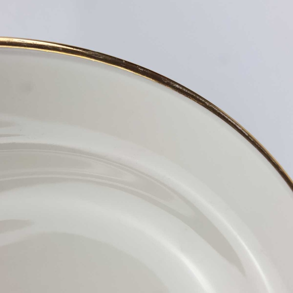 [2119169] 6er Set Suppenteller Goldrand 22,9 cm Winterling Röslau elfenbein Beige gebraucht - gut Bild 5