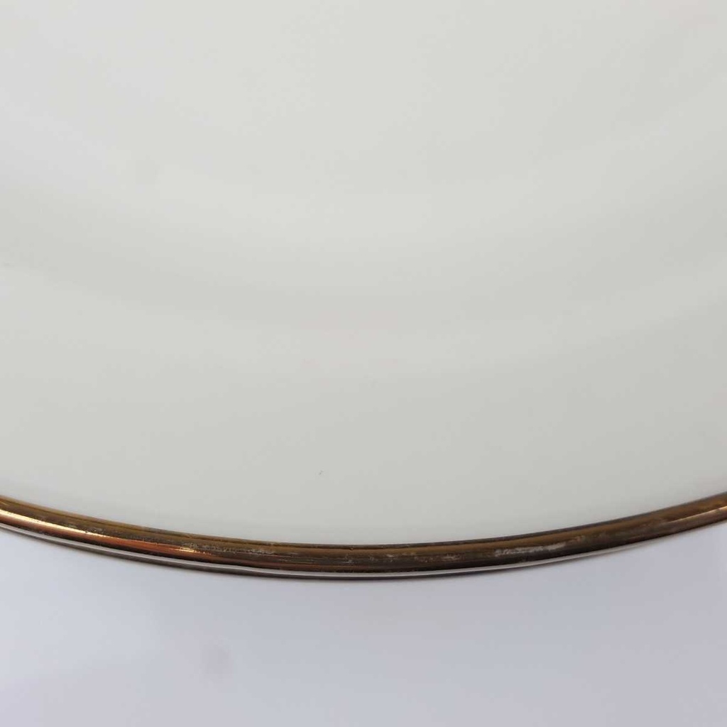 [2119169] 6er Set Suppenteller Goldrand 22,9 cm Winterling Röslau elfenbein Beige gebraucht - gut Bild 6