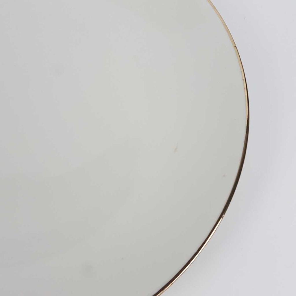 [458164461] Speiseteller Essteller Goldrand 23,7 cm Bareuther elfenbein 44 Beige Bavaria gebraucht - gut Bild 2