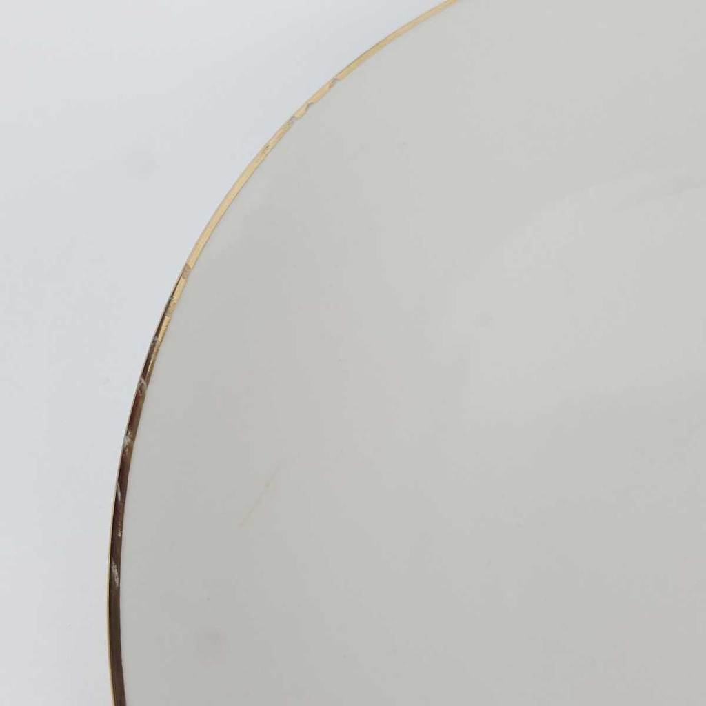 [458164461] Speiseteller Essteller Goldrand 23,7 cm Bareuther elfenbein 44 Beige Bavaria gebraucht - gut Bild 3
