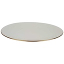 [458164462] Speiseteller Essteller Goldrand 24 cm Bareuther elfenbein Beige Bavaria gebraucht - gut Bild 2