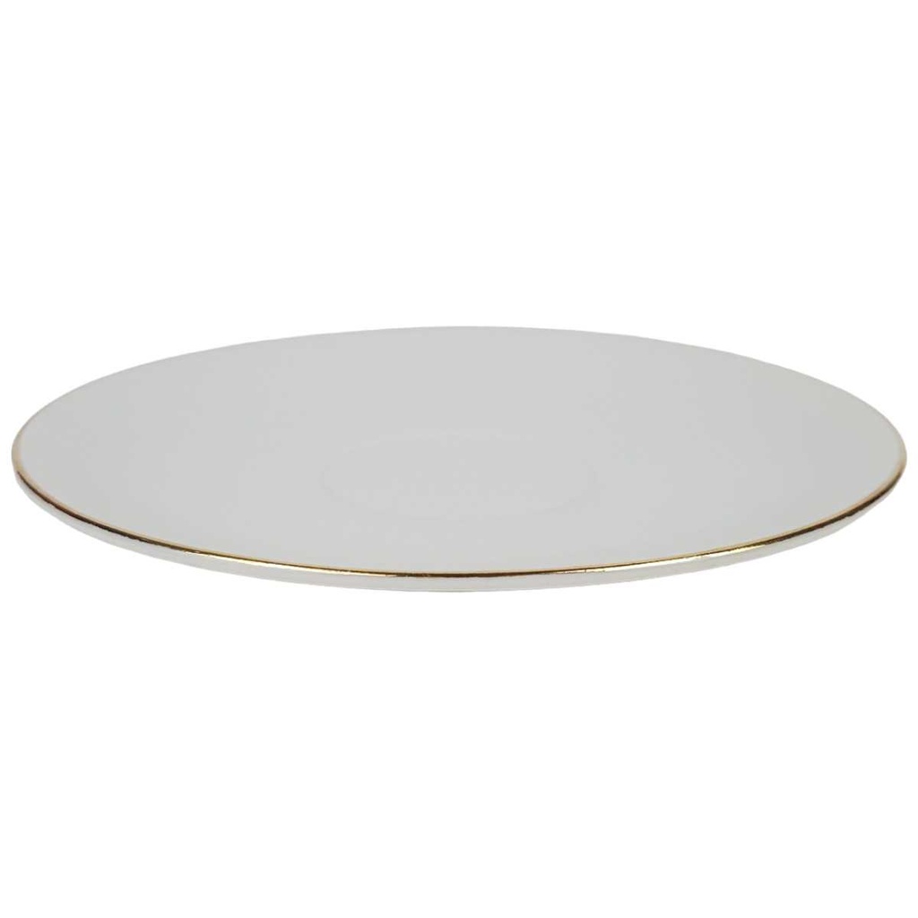 [458164464] Untertasse Goldrand 14,2 cm Seltmann Weiden Weiß gebraucht - akzeptabel Bild 2