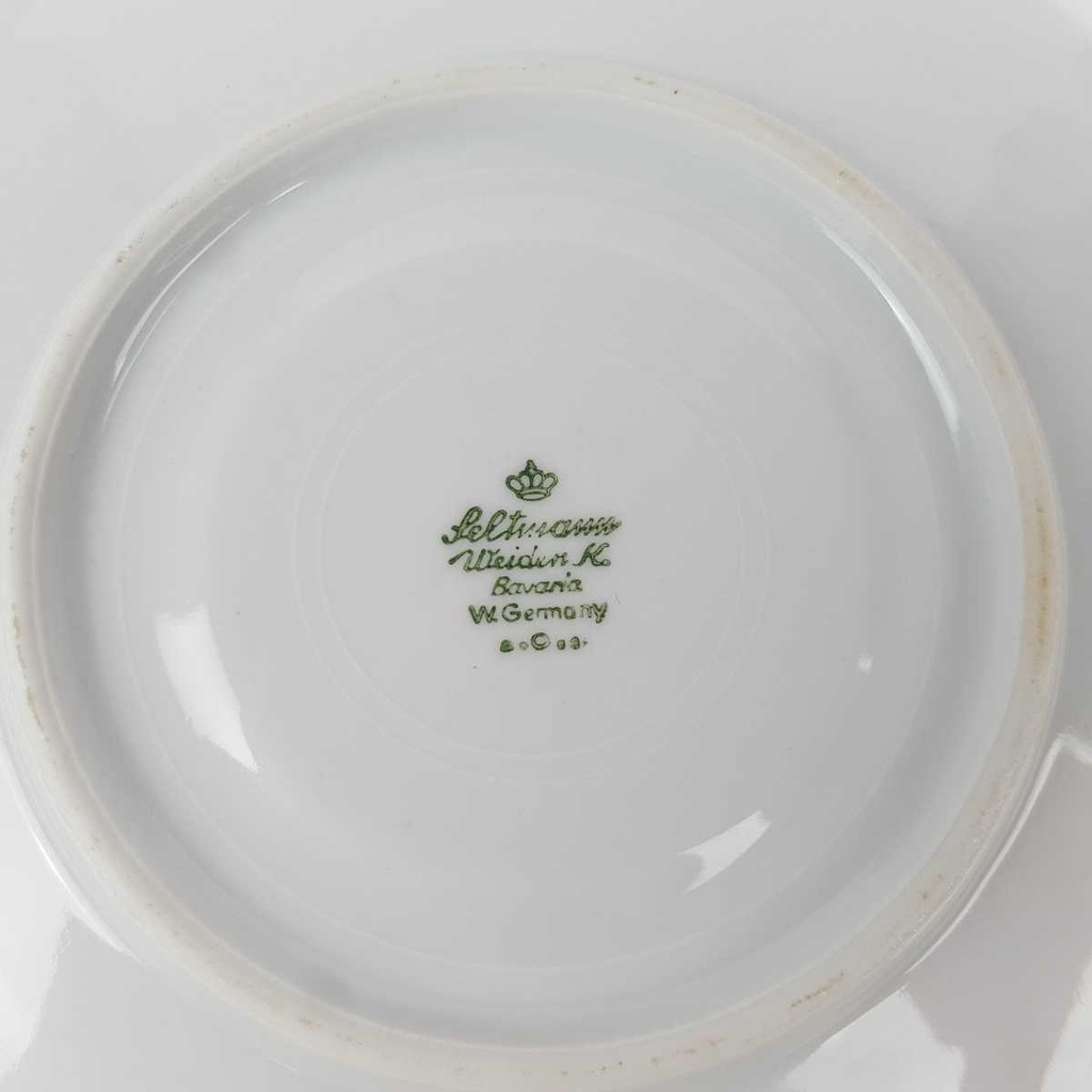 [458164464] Untertasse Goldrand 14,2 cm Seltmann Weiden Weiß gebraucht - akzeptabel Bild 5
