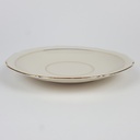 [458164465] Porzellan Goldrand geriffelt elfenbeinfarbe Untertasse D 14,7 cm Bild 2