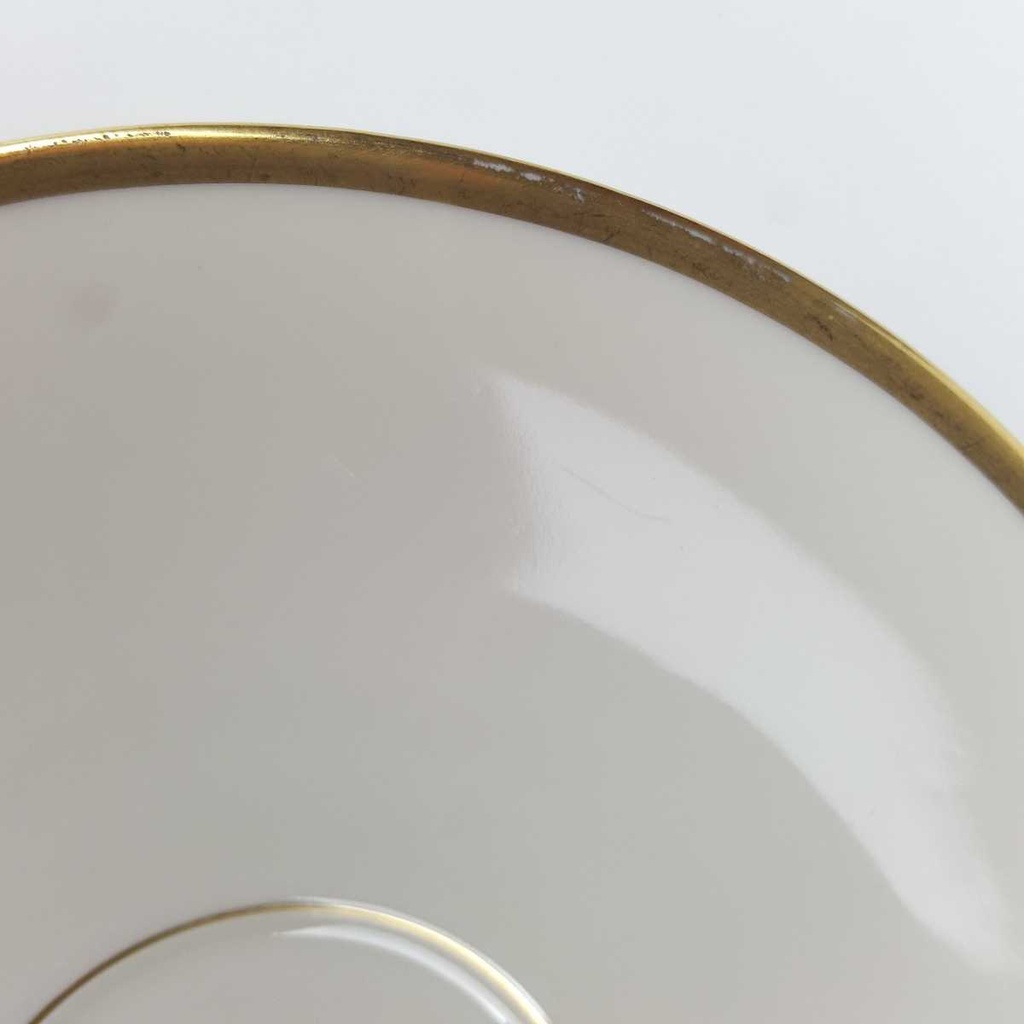 [2119171] 6er Set Untertasse Goldrand 14,9 cm Seltmann Weiden Zeh Scherzer Vohenstrauß Elfenbein Beige gebraucht - gut Bild 6