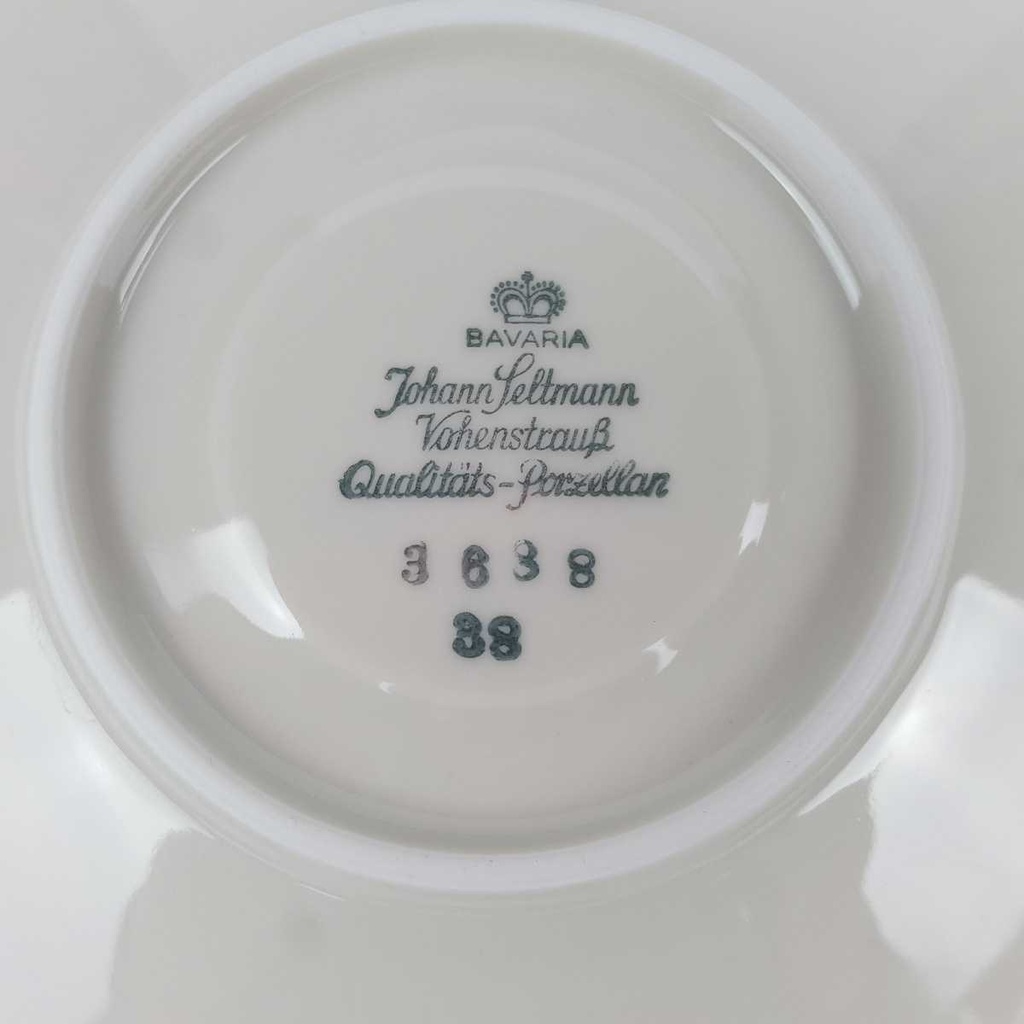 [2119171] 6er Set Untertasse Goldrand 14,9 cm Seltmann Weiden Zeh Scherzer Vohenstrauß Elfenbein Beige gebraucht - gut Bild 7