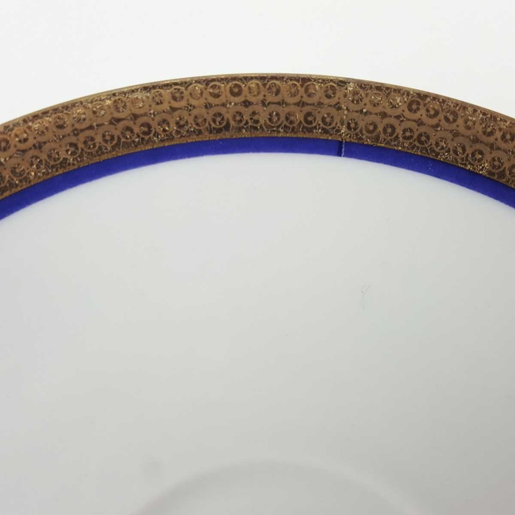 [458164474] Untertasse Goldrand 14,2 cm Winterling Kirchenlamitz Kobalt gebraucht - gut Bild 3