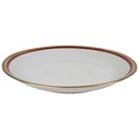 [458164476] Untertasse Goldrand 14,8 cm Mitterteich Rot Relief Bavaria gebraucht - gut Bild 2