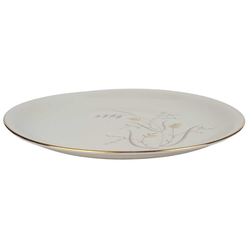 [458164481] Kuchenteller Dessertteller Goldrand 19,4 cm Eschenbach Gräser altweiß gebraucht - gut Bild 2