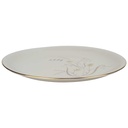 [458164481] Kuchenteller Dessertteller Goldrand 19,4 cm Eschenbach Gräser altweiß gebraucht - gut Bild 2