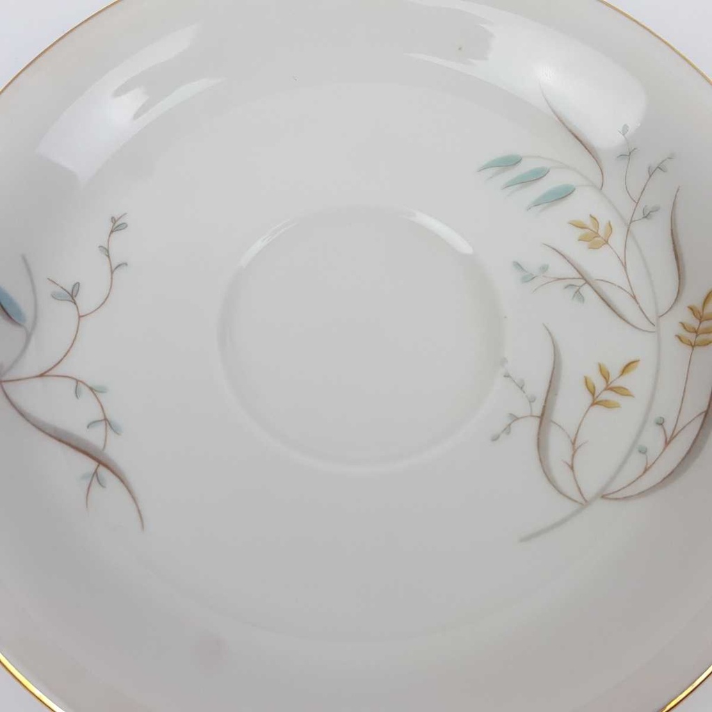 [458164482] Untertasse Goldrand 15 cm Eschenbach Gräser altweiß gebraucht - gut Bild 3