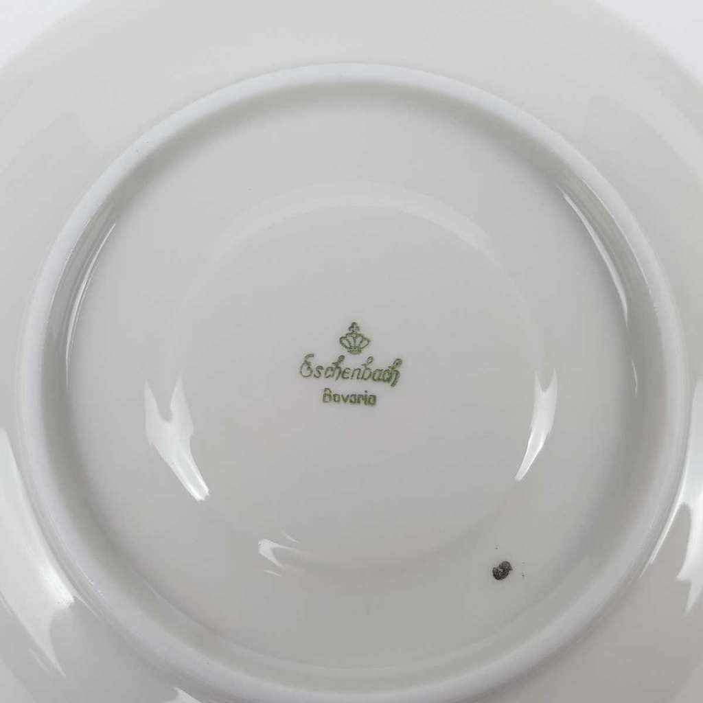 [458164482] Untertasse Goldrand 15 cm Eschenbach Gräser altweiß gebraucht - gut Bild 5