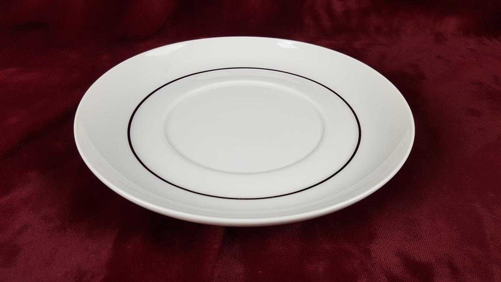 [45816450] Sauciere mit Teller 2tlg Thomas Porzellan Lanzette Platinrand gebraucht - gut Bild 4