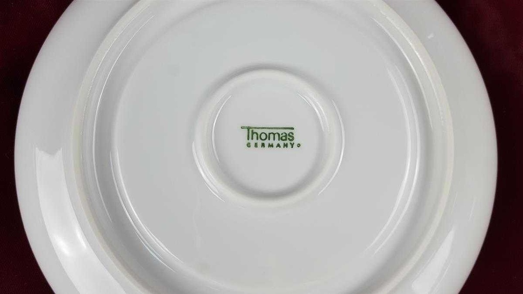 [45816450] Sauciere mit Teller 2tlg Thomas Porzellan Lanzette Platinrand gebraucht - gut Bild 5