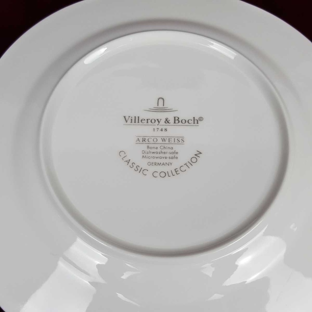 [45816453] Kuchenteller Dessertteller 21,4 cm Villeroy & Boch Arco Weiß Bone China gebraucht - gut Bild 8