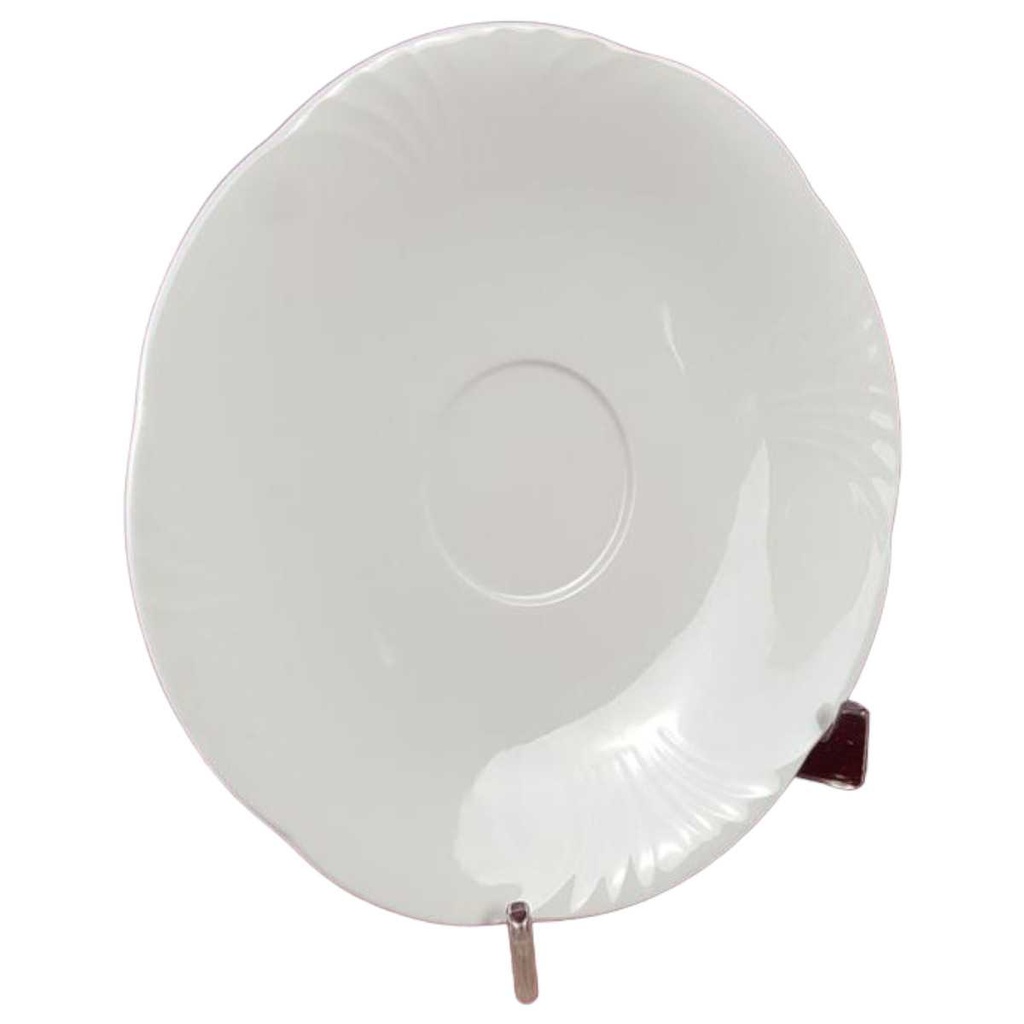 [45816457] Untertasse für Kaffee 15 cm Villeroy & Boch Arco Weiß Bone China gebraucht - sehr gut Bild 2