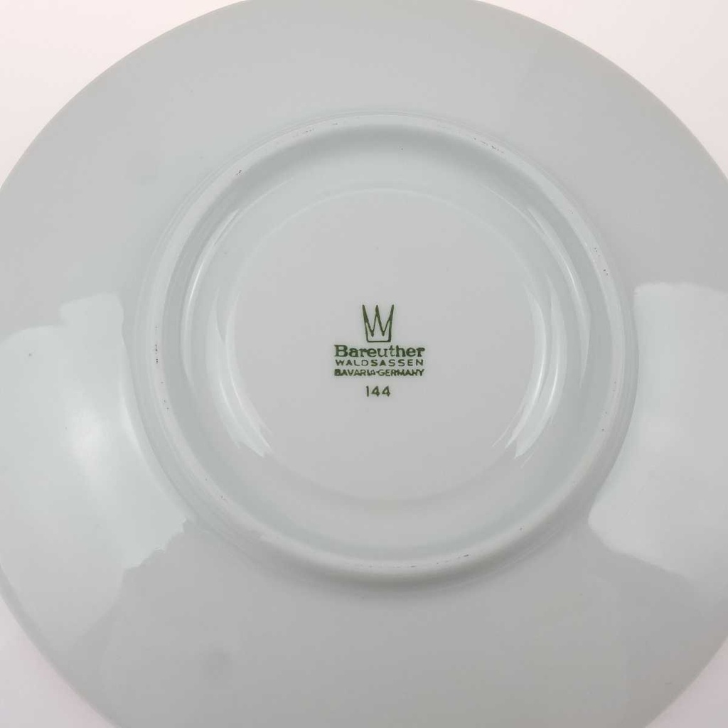 [458164718] Untertasse 15 cm Bareuther Waldsassen Unbestimmte Formen Form 144 Weiß gebraucht - gut Bild 3
