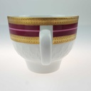 [458164719] Kaffeetasse Goldrand 0,2 L Mitterteich Rot Relief Bavaria gebraucht - gut Bild 4