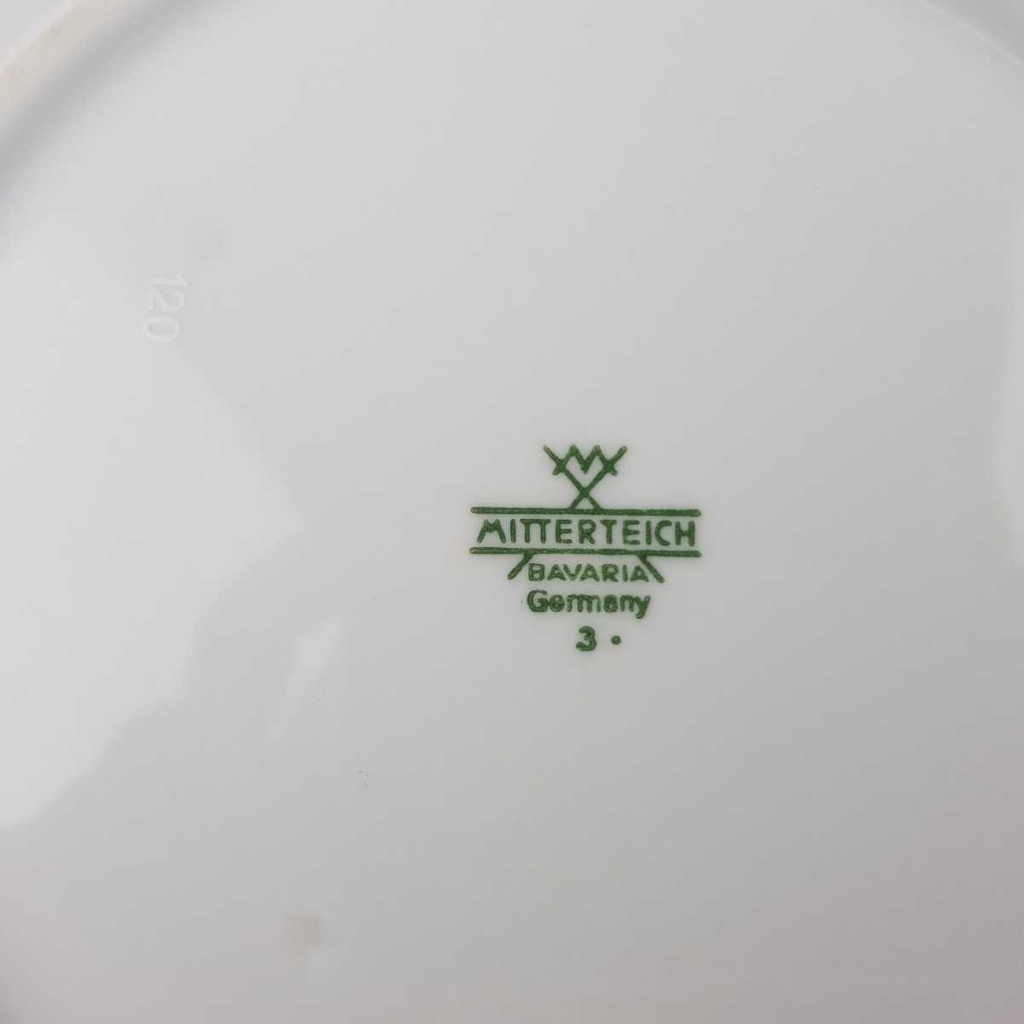 [458164721] Kuchenteller Dessertteller Mitterteich Form 2000 Blaue Blumen gebraucht - akzeptabel Bild 4