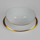 [458164722] Sauciere Goldrand 0,4 L Thomas Porzellan Sigvard Bernadotte Weiß gebraucht - gut Bild 3
