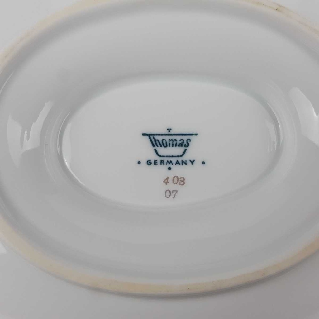 [458164722] Sauciere Goldrand 0,4 L Thomas Porzellan Sigvard Bernadotte Weiß gebraucht - gut Bild 5