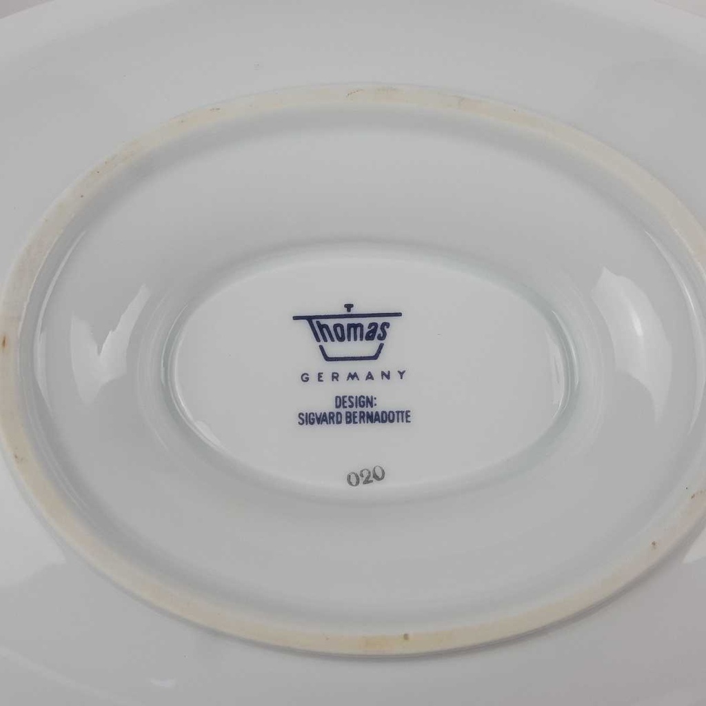 [458164722] Sauciere Goldrand 0,4 L Thomas Porzellan Sigvard Bernadotte Weiß gebraucht - gut Bild 6