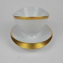 [458164722] Sauciere Goldrand 0,4 L Thomas Porzellan Sigvard Bernadotte Weiß gebraucht - gut Bild 8