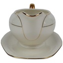 [458164725] Sauciere Goldrand 1tlg 0,4 L Schaller elfenbein Beige Bavaria gebraucht - gut Bild 2