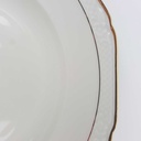 [458164727] Suppenteller Goldrand 24,4 cm Schaller elfenbein Bavaria gebraucht - gut Bild 3