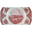 [45816473] Suppenteller Speiseteller 22,3 cm Johnson Bros Old Britain Castles Rot gebraucht - neuwertig Bild 2