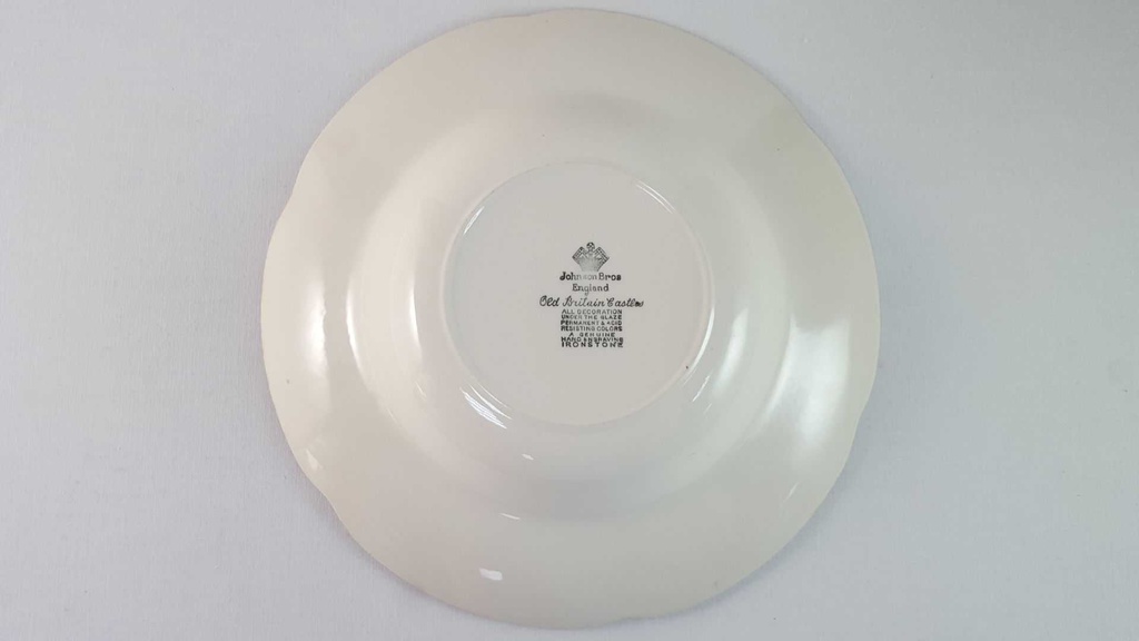 [45816473] Suppenteller Speiseteller 22,3 cm Johnson Bros Old Britain Castles Rot gebraucht - neuwertig Bild 5