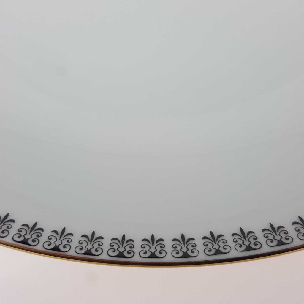 [458164741] Suppenteller Retsch Wunsiedel Form 4406 schwarz gold Dekor Bild 3