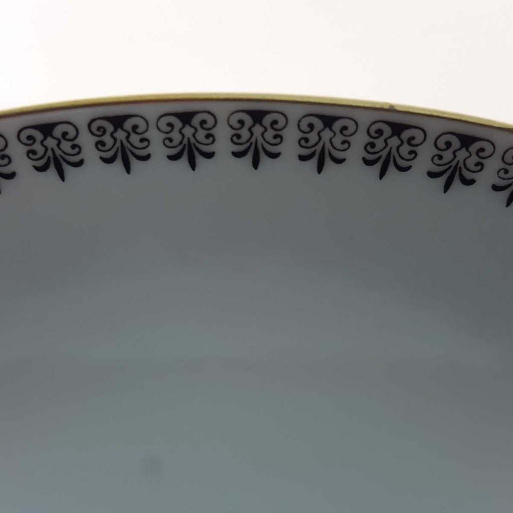 [458164741] Suppenteller Retsch Wunsiedel Form 4406 schwarz gold Dekor Bild 4