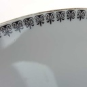 [458164742] Speiseteller Essteller 24,1 cm Retsch Wunsiedel Form 4406 schwarz gold Dekor gebraucht - gut Bild 4