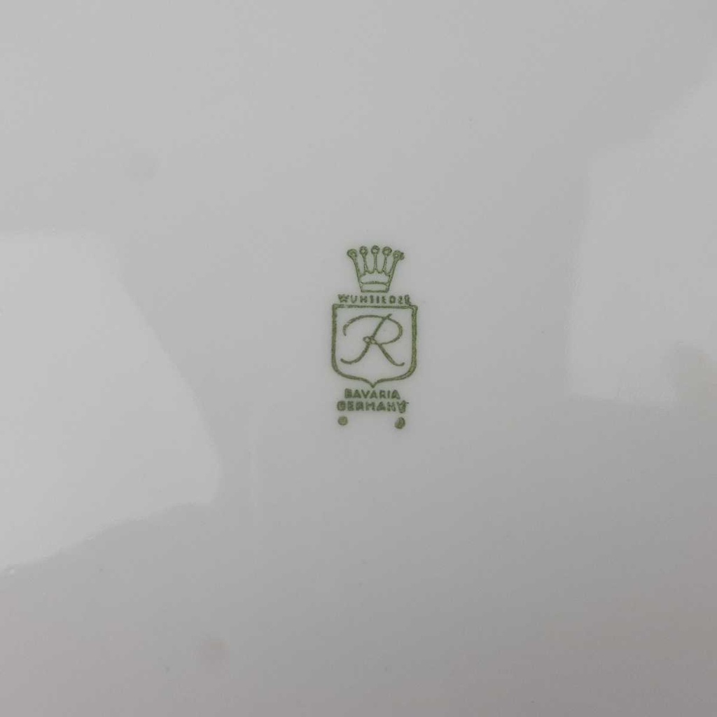 [458164742] Speiseteller Essteller 24,1 cm Retsch Wunsiedel Form 4406 schwarz gold Dekor gebraucht - gut Bild 5