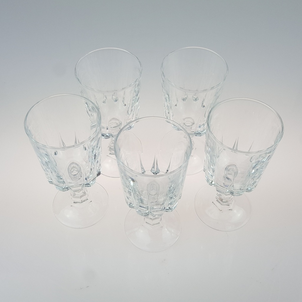 [2119173] 5er Set Schnapsgläser Gläser auf Fuß H 9,5 cm Bild 2