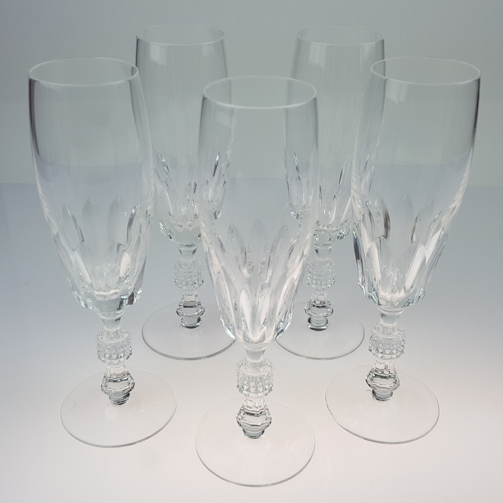 [2119174] 5er Set Sektgläser Sektglas auf Stiel Bleiskristall H 19,5 cm Bild 2