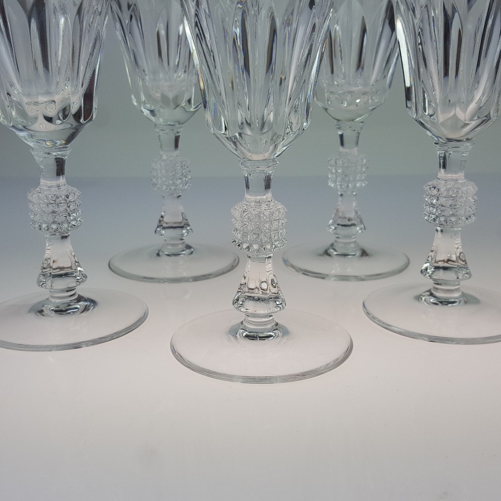[2119174] 5er Set Sektgläser Sektglas auf Stiel Bleiskristall H 19,5 cm Bild 3