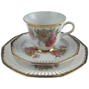 [2119180] 3er Set Sammelgedeck Goldrand Winterling Marktleuthen Weiß gebraucht - sehr gut Bild 2