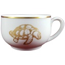 [45816476] Mokkatasse Tasse Espressotasse Goldrand Tirschenreuth Schildkröten Motiv Goldmotiv Weiß gebraucht - sehr gut Bild 2